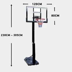 Best Pirce 👍 Amila Deluxe 🏀 Basketball System 230-305 cm for 🏀 Basketball Balls & Hoops ⌛