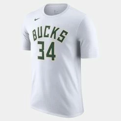 Cheapest ❤️ Nike NBA Milwaukee Bucks Giannis Antetokounmpo Men's T-Shirt for Clothes for Training ✨