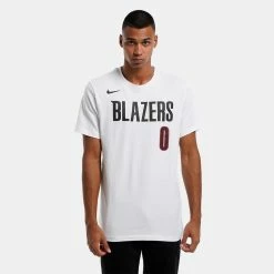 Best Sale 🧨 Nike NBA Portland Blazers Damian Lillard Men's T-Shirt for Clothes for Training 👍