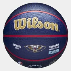 Hot Sale ⌛ Wilson Nba Player Icon Outdoor Bskt Zion Nav 7 for 🏀 Basketball Balls & Hoops 😀