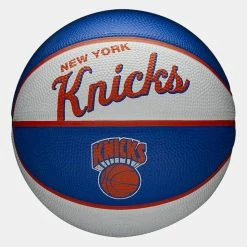 New ❤️ Wilson Nba Team Retro Bskt Mini Ny Knicks for 🏀 Basketball Balls 🎉